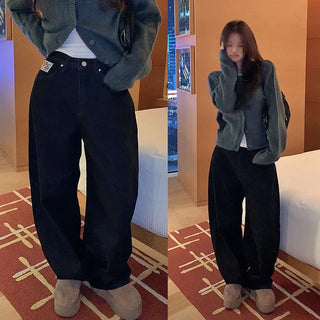 Paglin Semi-high Wide Pants [Fleece-lined]