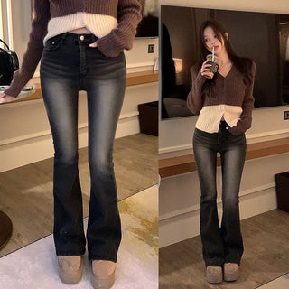 Zitrin High-Fit Bootcut Pants [Fleece-lined]