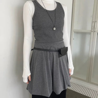 Balloon Layered Mini Dress
