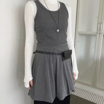 Balloon Layered Mini Dress