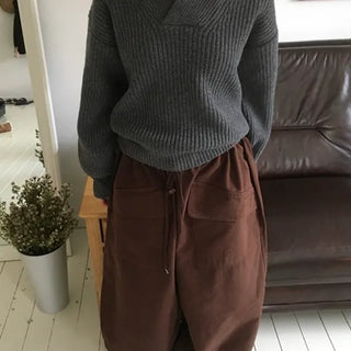 Basic Shawl Collar Knit