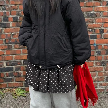 [UNISEX] Oversized Collared Padded Jacket (2 colors)
