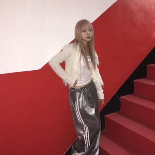 surgical cropped cardigan