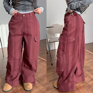 Febrete Bijo Cargo Wide Pants [Fleece-lined]