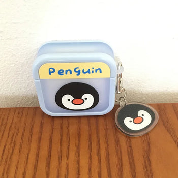 Penguin Keyring Set Blue AirPods Case