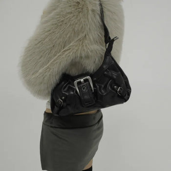 Mini Wrinkle Buckle Shoulder Bag (2 colors)