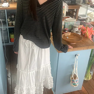 Toriko frill long skirt