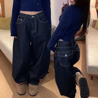 Heaven's Semi-High Pocket Wide Pants