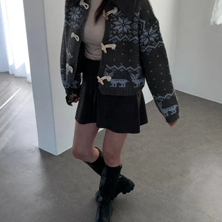 Dolph Duffle Collar Knit Cardigan