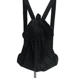 dot velvet backpack