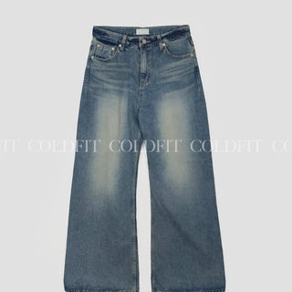Vintage wide bootcut denim pants