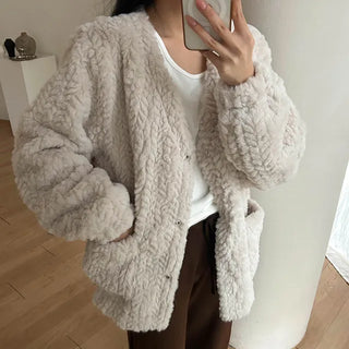 Metov fur cardigan