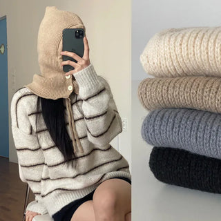 Clud knit balaclava