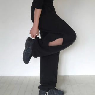 Circle Slit Two-Way Training Pants