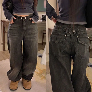 Feature Belted Balloon Wide Pants