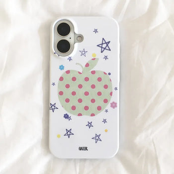Dot Apple Vintage Hard iPhone Case