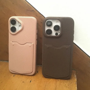 Tinty Card Wallet Leather iPhone Case