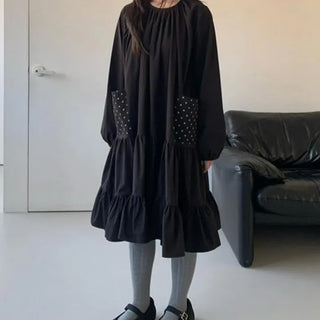 Wish Dot Pocket Frill Dress