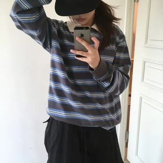 Striped Rugby Polo Shirt
