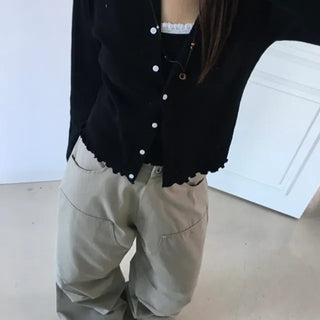 Punched Wave Cardigan