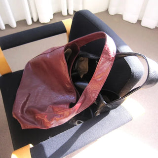 Wide Leather Bag