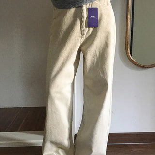 Cremblene Corduroy Wide Pants
