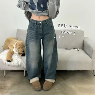 [Fit Guaranteed] Daily Big Balloon Wide Denim Long Pants