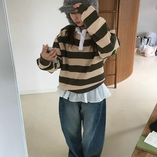 Candy Striped Sweatshirt