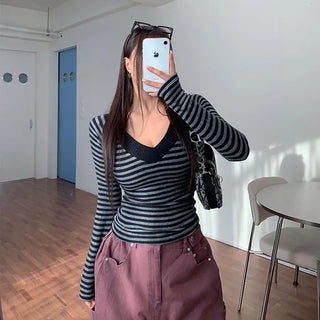 Ollivan Striped Raglan Knit