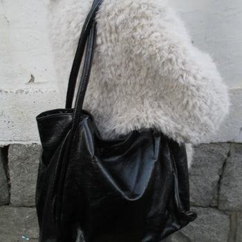 Glossy Square Shoulder Bag (2 colors)