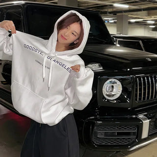Premium LA Lettering Oversized Hoodie
