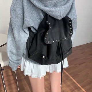 Highble Suede Studded Backpack