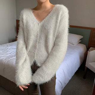 Tutu boucle leaf cardigan