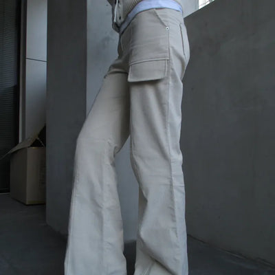 Corduroy Bootcut Pants (3 colors)