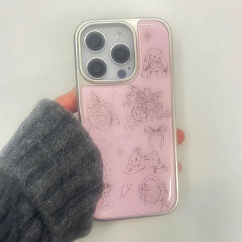Ponti Rabbit Pink Epoxy iPhone Case