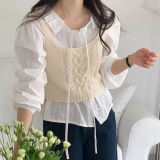 Cable Knit Bustier