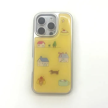 House Dog Yellow Epoxy iPhone Case