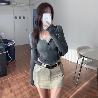 Hayder Snap Crop T-shirt [Tencel 33%]