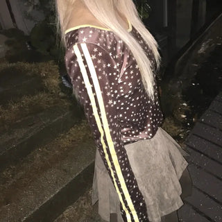 Star Velvet Track T-shirt