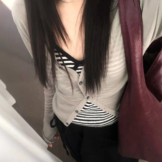 Tencel V-neck Cardigan