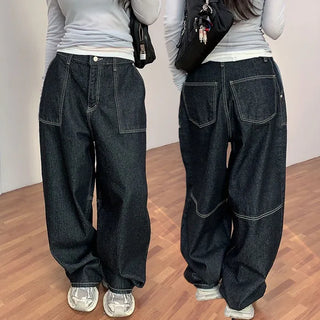 Rockfeld raw denim wide pants