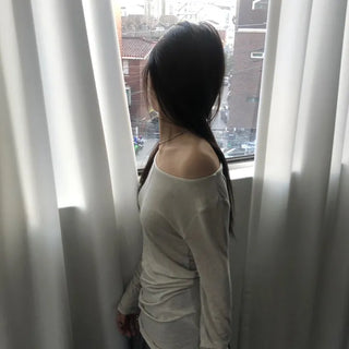 Boat Neck Wool T-shirt