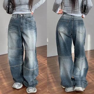 Wask cut mid-high wide pants