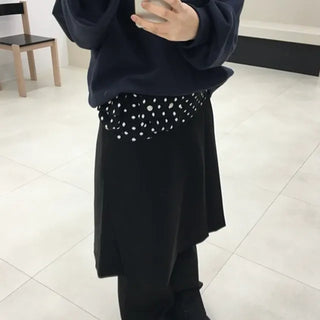 By Pleats Midi Wrap Skirt