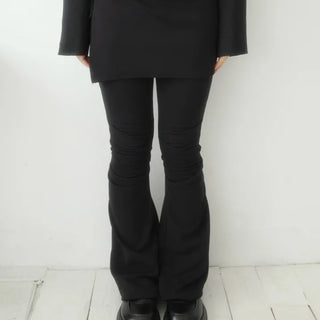Hush Wrap Skirt Pintuck Pants