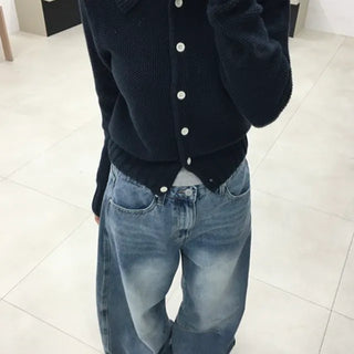 Day Waffle Collar Cardigan