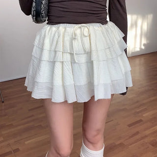 Payball elasticated tiered skirt-pants
