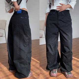 Orifical blue rivet wide pants