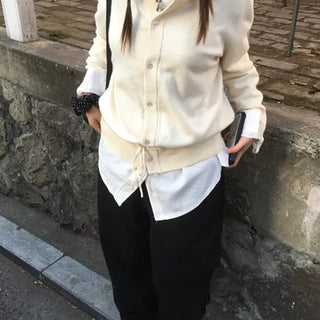 String Soft Cardigan