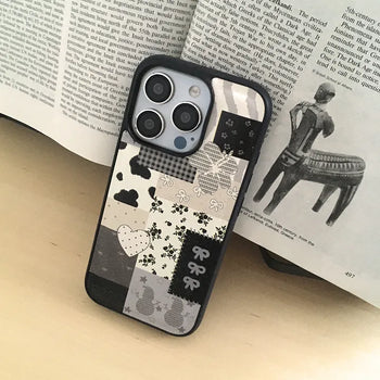 Libby Vintage Patch Leather Bumper iPhone Case